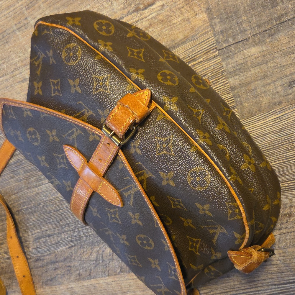 Louis Vuitton Saumur Brown Monogram Crossbody Shoulder Bag Double - Picture 16 of 17